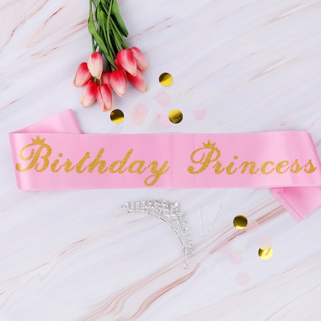 생일어깨띠 Birthday Princess/ 파티 용품 소품