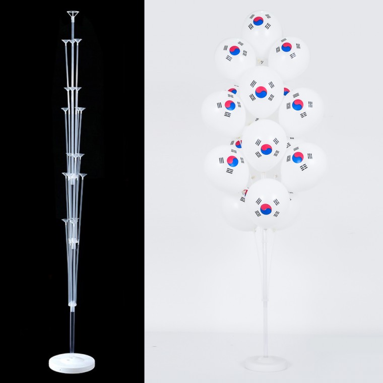 풍선꽂이장식세트160cm 19개스틱 - 태극기인쇄풍선20개입
