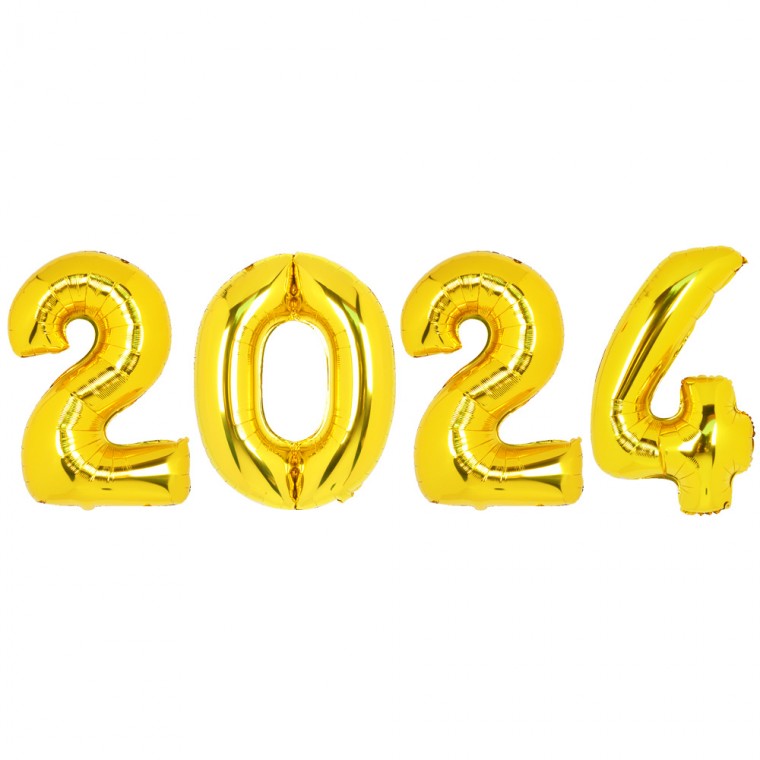 숫자은박풍선 중 - 2024패키지 골드